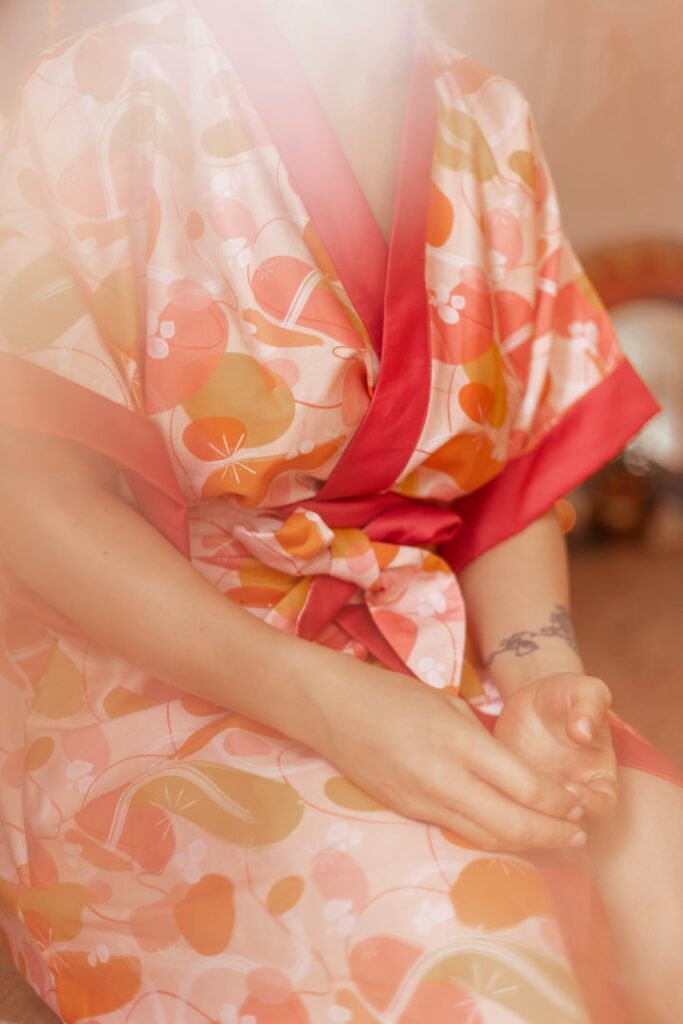 Design textile kimono MaMaNa