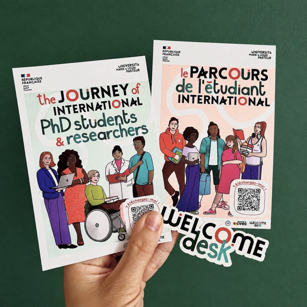 flyer-sticker-welcome-desk-identite-visuelle-typographie